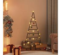 Metal Christmas Tree for Decoration Black 125 cm vidaXL