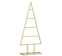 Metal Christmas Tree Outdoor Artificial Xmas Tree for Decoration Black vidaXL