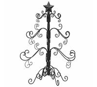 vidaXL Metal Christmas Tree Powder-coated Steel Black | Super simple and stylish, Folds down for easy storage, Made from tough powder-coated steel