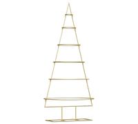 Metal Christmas Tree Outdoor Artificial Xmas Tree for Decoration Black vidaXL