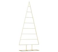 Metal Christmas Tree Outdoor Artificial Xmas Tree for Decoration Black vidaXL