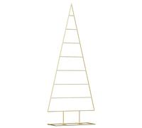 Metal Christmas Tree Outdoor Artificial Xmas Tree for Decoration Black vidaXL