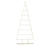Metal Christmas Tree Outdoor Artificial Xmas Tree for Decoration Black vidaXL
