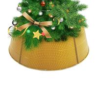 Metal Christmas Tree Ring - Christmas Tree Stand Base Cover | Decorative Christmas Tree Ring | 2024 Christmas Tree Collar | Pet-proof Artificial Tree Base Cover Skirt For Home Tree Decor