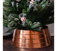 Metal Christmas Tree Skirt Copper H26cm W67cm Ivyline Copper One Size