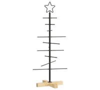 Vidaxl Metal Christmas Tree With Stand Black 90 Cm Powder-Coated Steel