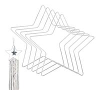 Metal Circle | Crown Star 20cm Frame Lightcatcher | 5 Piece Dream Catcher Making Tool | for Craft Window Birthday Wedding Party Table Centerpieces