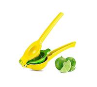 Metal Citrus Squeezer - Citrus Squeezer - Lemon Squeezer - Lemon Squeezer - Portable - for Cocktail - Double Layer - Yellow - Professional Kitchen Too