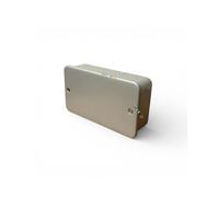 Metal Clad Blank Plate 2 Gang + Back Box Gang Metal Clad Blank Plate Surface Mounted Box 2 Gang, 40mm Back Box Heavy Duty