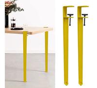 Metal Clamp Table Legs F-Shaped for DIY Furniture Console with Floor Protectors