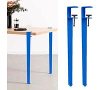 Metal Clamp Table Legs for DIY Furniture, Includes Floor Protectors for Stability and Protection
