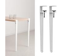 Metal Clamp Table Legs for DIY Furniture, Includes Floor Protectors for Stability and Protection