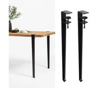 Metal Clamp Table Legs for DIY Furniture with Floor Protectors for Enhanced Stability and Protection