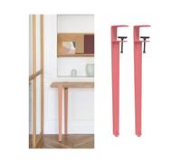 Metal Clamp Table Legs for Furniture Support, F-Shaped DIY Coffee & Bar Table Legs, No Punching Design with Floor Protectors, Green, 71cm - Ideal for Console Tables