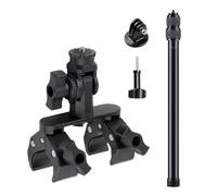 Metal Clamp Transport Holder for 17mm to 43mm Handle Tube Stable Action Camera Operate for Adventure Video Adjustable Bike Camera Mount