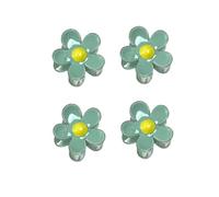 Metal Claw Clips,Pearl HairClips,Clips Large Plush Hair Clips 4 Five Petal Flower Hairpins For Women Flower Hairpins Temperament Clips Bangs For Forehead And Broken Hair(Flores Azules (blue flowers))
