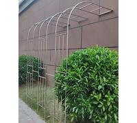 Metal Climbing Plant Support Weatherproof Garden Trellis for Weddings & Events Half Side Wall Design Perfect for Garden Arbors (200x240cm)