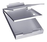 Metal Clipboard with Storage Box, Letter Size Aluminum Clipboards, Metal Binder Form Holder with High Capacity Clip, Top Hinge Opening for Heavy Duty, Nursing, Patrol, Office Business Professionals