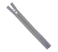 Metal Closed End Zips Silver 23cm 9 Inch Trouser Heavy Duty Buy 1 Or 2 722D, Light Grey, 2