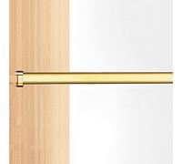 Metal Closet Hanging Rod with Flange End Caps - 39.4in Adjustable Wardrobe Rail in Gold Black White Grey for Efficient Closet Storage Solutions
