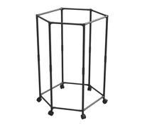 Metal Clothes Horse - Clothes Airer Heavy Duty, Laundry Cloth Drying Rack for Balcony, Space Saving Laundry Stand with Moving Feet for Hanging, Steel Round Frame Hanging Stand