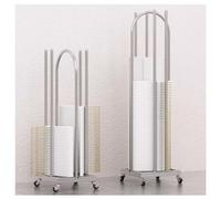 Metal Coat Hanr Stacker with Wheels, Adjustable Clothes nizer for Closet & Laundry Room, Space-Saving Hanr Sto Solut (Silver, 100x30x35cm)