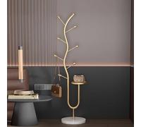 Metal Coat Rack Freestanding, Entryway Hall Tree Coat Rack, Tree Branch Coat Stand, for Organizing Hats Scarves Bags Coats(Gold)
