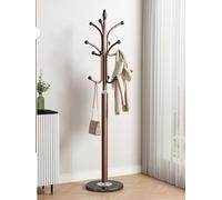 Metal Coat Rack Stand with 6 Hooks 180cm Free Standing Clothes Tree for Living Room and Bedroom Hat Handbag Scarf nizer