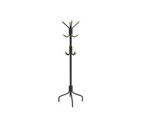 Metal Coat Rack with 12 Hooks, Black
