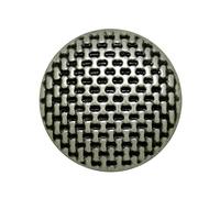 Metal Coat Shank Buttons MESH Design Silver Sizes 20mm or 23mm (3, 23mm)