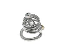 Metal Cock Lock Chastity Cage for Men, Stainless Steel Penis Device, Male BDSM Bondage Fetish Kink Cuckold Sissy Lockable Adult Sex Toy Couples Intimate Restraint Training