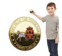 Metal Coin | Collection Experience Favor for Lost Teeth Kids | Tooth Fairy Metal Souvenir Collectible for Boys Girls Treasure Memory Keepsake