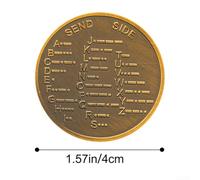 Metal Coin for Morse Code Skill Development, Designed for Beginners and Radio Enthusiasts Focusing on Learning and Practice (gold)