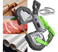 Metal Cold Cut Band Saw/Portable Band Saw - 1100w, 45° Adjustable Angle W/Locking Switch, 4.72in Depth | For Steel Bars (Withoutbase)