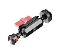 Metal Cold Shoe Adapter with 17mm Double Ball Joint for Multiple Angled Camera Positioning and Stable Shots Professional Video Drill