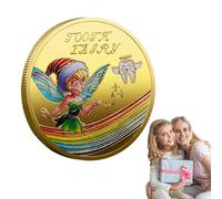Metal Collectible Coin, Fairy Coin for Kids | Double-Sided Lost Teeth Reward Coin for Kids | Portable Collectible Coin, Tooth Change Keepsake for Play,