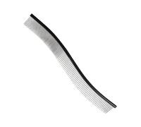 Metal Comb for Dogs, Curved Comb for Hair Loss for Pets, Dematting Comb for Dogs - Pet Hair Removal Comb for Small, Medium and Large Dogs