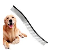 Metal Comb for Dogs,Ergonomic Dog Grooming Curved Comb | Metal Dog, Combs for Grooming Matting, Doodle Brush, Dematting for Dogs