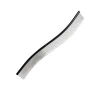 Metal Comb for Dogs - Pet Curved Comb for Dogs - Pets Grooming for Small Medium Large Puppies To Remove Knots Crust Mucus