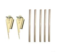 Metal Compass for Wood Marking, Precise Tool (2 Pieces) | Solid metal body, golden for surface, durable, ideal for hard woods