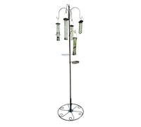 Metal Complete Bird Feeding Station with 5 Large Feeders & Patio Stand