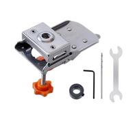 Metal Concealed Hinge Clamp Fixture Precisions Locking Cabinet, Adjustable Punches Locator Positioning Tool Easy Cabinet Hinge Clamp for Woodworking Hardware Jig Installation Tool
