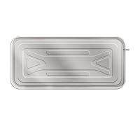 Metal Condensate Drain Pan for Air Conditioners - 39"x18.5" Drip Pan with 78" Drainage Pipe, Indoor/Outdoor Split AC Compatible, Durable & Easy to Install