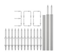 Metal Construction Double Ended Nails for Concealed Baseboard Fixing Visible Stable and Safe for Installation Stable Fixing Nails