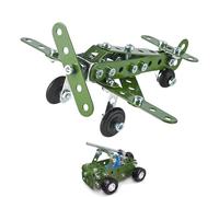 Metal Construction Kits for Educational Toy Interactive Toy Airplane Model Building Set - For Boys and Girls, Home Party, Preschool, Home School, Group Activity,