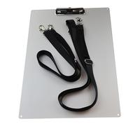Metal Contractor Clipboard,A3(12.6"X17.7") Vertical Anodized Aluminum Construction Clipboard with 2 Shoulder Straps,Wearable Artboard for Urban Sketching
