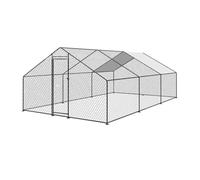 Metal Coop 6x3x2m Galvanised Steel Poultry Cage Walk-In Chicken Coop