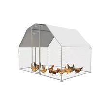 Metal Coop Laying Large Stainless Steel Chicken Coop Chickens Poultry Cage(Size2)