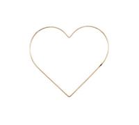 Metal Copper Heart Wreath Frame Macrame Floristry Wreath Crafts (14 Inch)