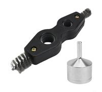 Metal Copper Pipe Cleaner for Drill with 4 in 1 Battery Brush Dual Head, Suitable for Cleaning and Preparing Copper Pipes in Industrial Use (15MM)